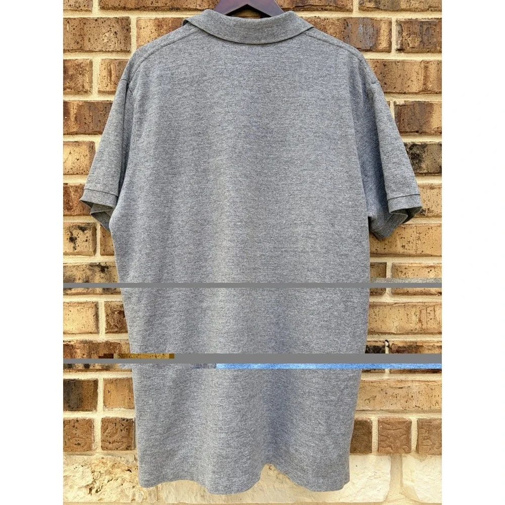 Polo Ralph Lauren Mens Mesh Polo in Grey Size XL